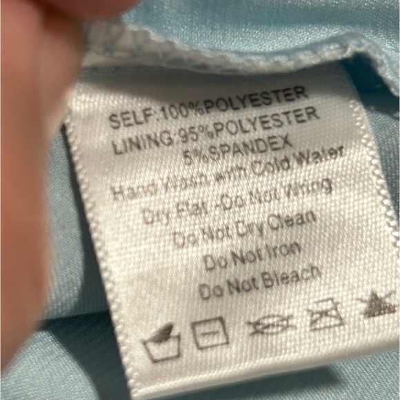 Before You Collection | NWT Saltwater chiffon top 2 piece Small baby blue - Picture 7 of 7